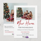 Faire-part de déménagement de vacances | Nouvelle  (Devant / Derrière)