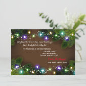 Faire-part de déménagement des lumières des vacanc (Debout devant)