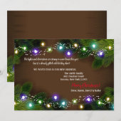 Faire-part de déménagement des lumières des vacanc (Devant / Derrière)