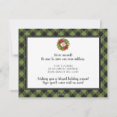 Faire-part de déménagement du camion de Noël blanc (Dos)