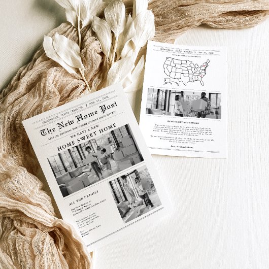 Faire-part de déménagement du journal moderne