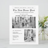 Faire-part de déménagement du journal moderne (Debout devant)