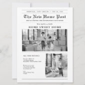 Faire-part de déménagement du journal moderne (Devant)