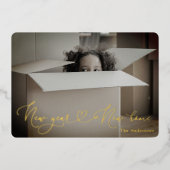 Faire-part de déménagement Nouvel An Nouveau foyer (Recto)