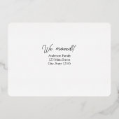 Faire-part de déménagement Nouvel An Nouveau foyer (Verso)