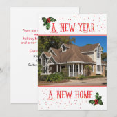 Faire-part de déménagement, Nouvel An, Nouvelle Ma (Devant / Derrière)