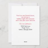 Faire-part de déménagement, Nouvel An, Nouvelle Ma (Dos)