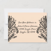 Faire-part de déménagement Ornate dessinée à la ma (Dos)