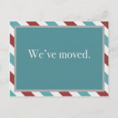 Faire-part de déménagement personnalisable // Turq (Devant)