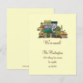 Faire-part de déménagement Whimsical Home (Devant / Derrière)