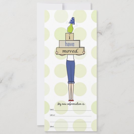 Faire-part de déplacement (Devant)