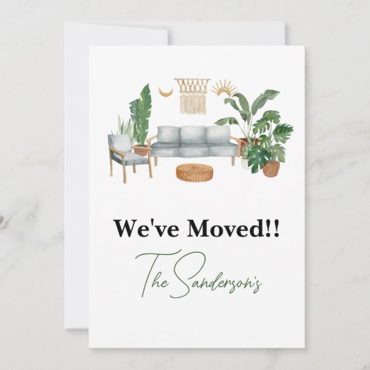 Faire-part de déplacement (Devant)