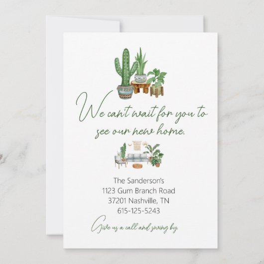 Faire-part de déplacement (Dos)