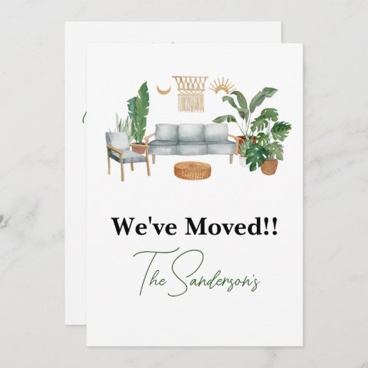 Faire-part de déplacement (Devant / Derrière)