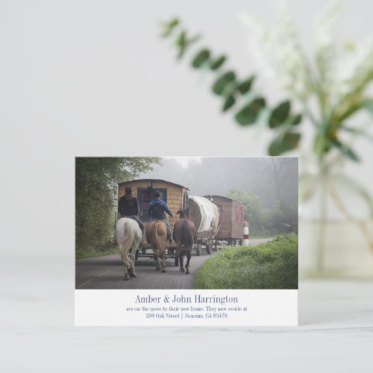 Faire-part de déplacement (Debout devant)