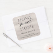 Faire-part de déplacement | Autocollant Home Sweet (Enveloppe)