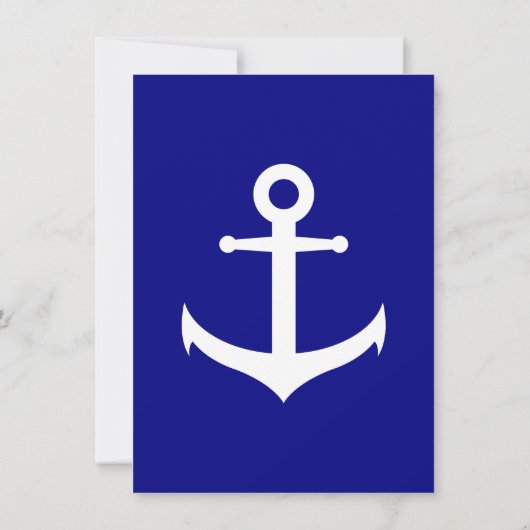 Faire-part de déplacement bleu et blanc de la mari (Dos)