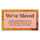 Faire-part de déplacement d'automne Nouveau aimant (devant)