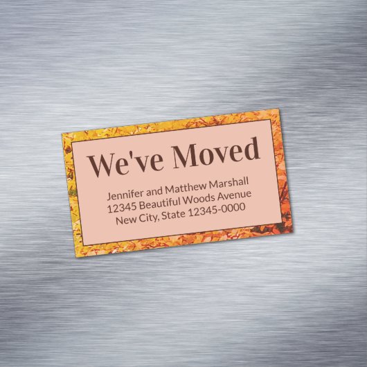 Faire-part de déplacement d'automne Nouveau aimant (In Situ)