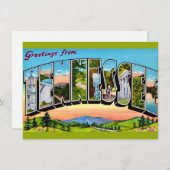 Faire-part de déplacement de carte postale Tenness (Devant / Derrière)