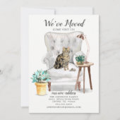 Faire-part de déplacement de chat Tabby Brown (Devant)