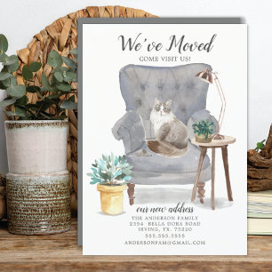 Faire-part de déplacement de chats de Sibérie