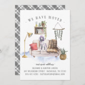 Faire-part de déplacement de chien de caniche (Devant / Derrière)