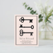 Faire-part de déplacement de clé minimale simple n (Debout devant)