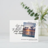 Faire-part de déplacement de destination de l'État (Debout devant)