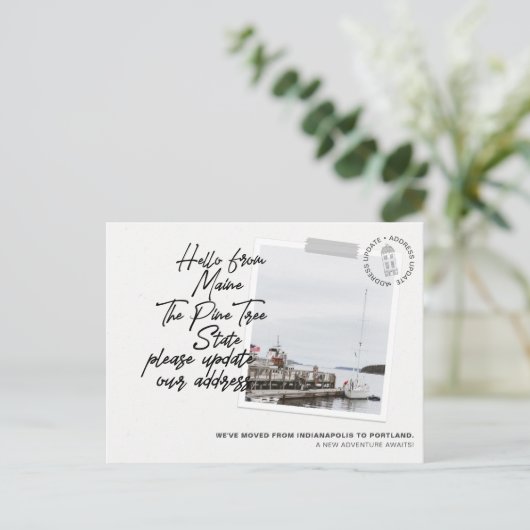 Faire-part de déplacement de destination de l'état (Debout devant)