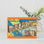 Faire-part de déplacement de la carte NC Raleigh (Debout devant)