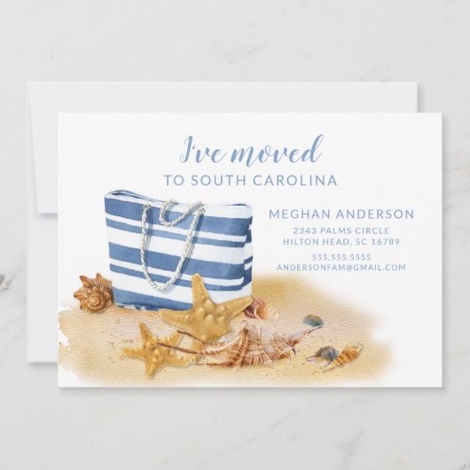 Faire-part de déplacement de la coque de mer de pl (Devant)