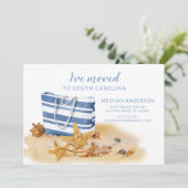 Faire-part de déplacement de la coque de mer de pl (Debout devant)