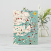 Faire-part de déplacement de la côte de la Carolin (Debout devant)