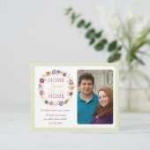 Faire-part de déplacement de la couronne de fleurs (Debout devant)