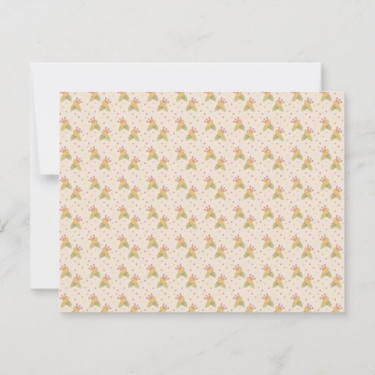 Faire-part de déplacement de la couronne de fleurs (Dos)