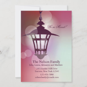 Faire-part de déplacement de la lampe