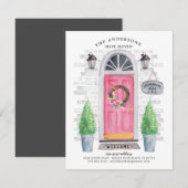 Faire-part de déplacement de la porte avant rose (Devant / Derrière)