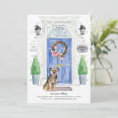 Faire-part de déplacement de la porte d'entrée du (Debout devant)