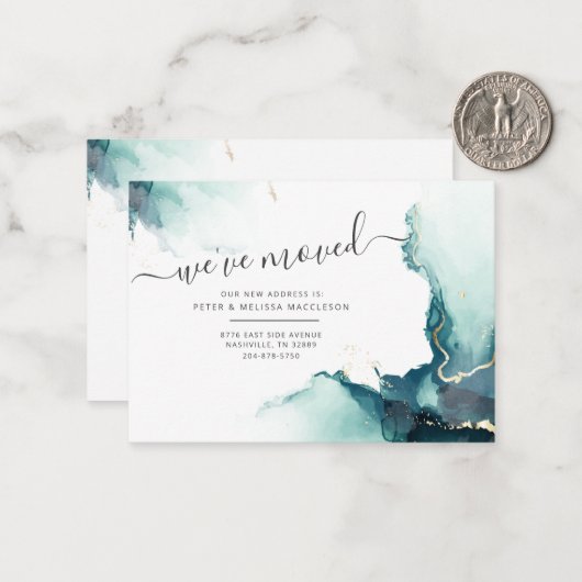 Faire-part de déplacement de l'agent d'adresse Bud (Devant/Arrière en situation)