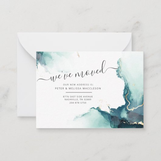 Faire-part de déplacement de l'agent d'adresse Bud (Devant)