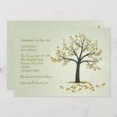 Faire-part de déplacement de l'arbre d'automne (Devant / Derrière)