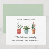 Faire-part de déplacement de nouvelles racines pla (Devant / Derrière)