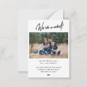 Faire-part de déplacement de photo de famille de s (Devant)