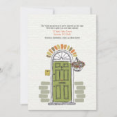 Faire-part de déplacement de portes vertes (Devant)