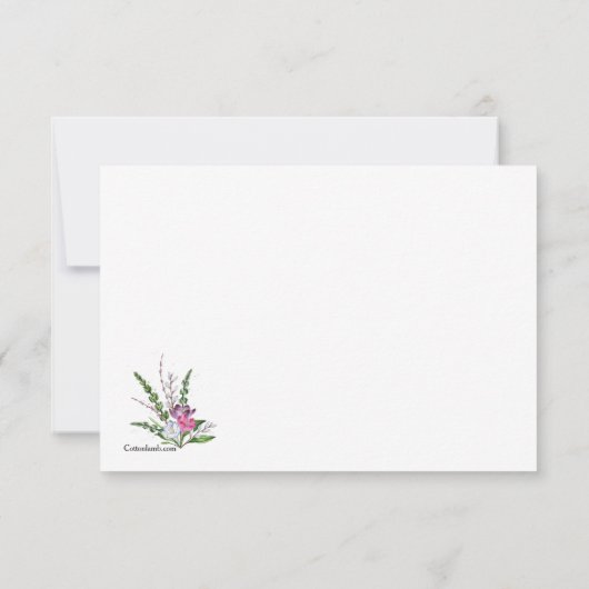 Faire-part de déplacement de printemps (Dos)