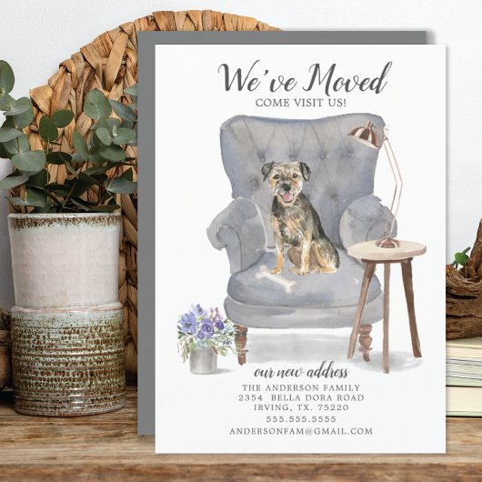 Faire-part de déplacement de Terrier frontalier