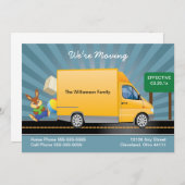 Faire-part de déplacement du camion (Devant / Derrière)