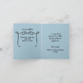 Faire-part de déplacement du nouveau château (Intérieur)