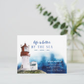 Faire-part de déplacement du phare côtier (Debout devant)